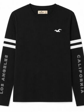 Hollister Black Long-Sleeve Tee